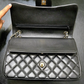Chanel Classic Jumbo Black Caviar Leather Double Flap Shoulder Bag