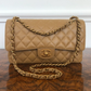 Chanel Medium Classic Flap Caviar Dark Beige