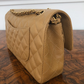 Chanel Medium Classic Flap Caviar Dark Beige
