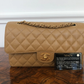 Chanel Medium Classic Flap Caviar Dark Beige