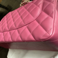 Authentic Chanel Classic Double Flap Quilted Lambskin Leather Jumbo Pink Bag