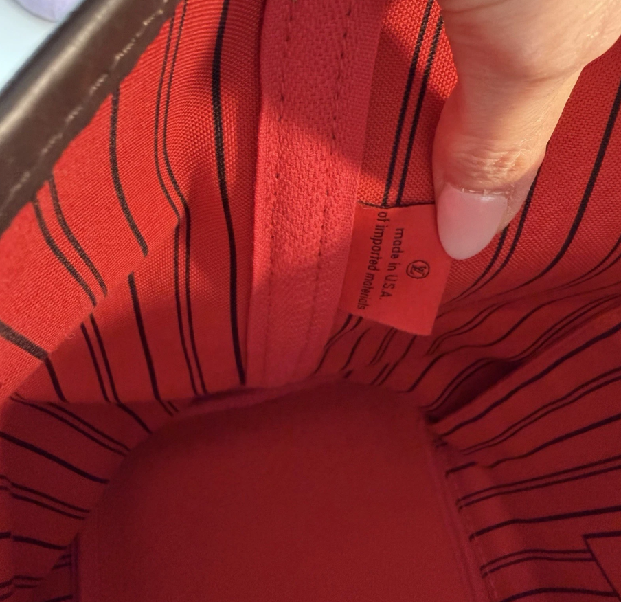 Authentic Louis Vuitton Damier Ebene Neverfull MM
