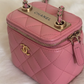 Chanel Lambskin Trendy CC Vanity Chain Shoulder Bag Pink