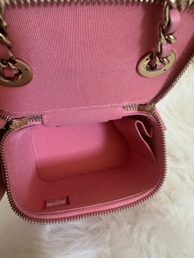 Chanel Lambskin Trendy CC Vanity Chain Shoulder Bag Pink