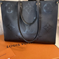 Louis Vuitton OnTheGo Tote GM Black Leather