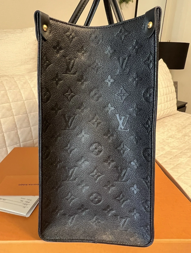 Louis Vuitton OnTheGo Tote GM Black Leather