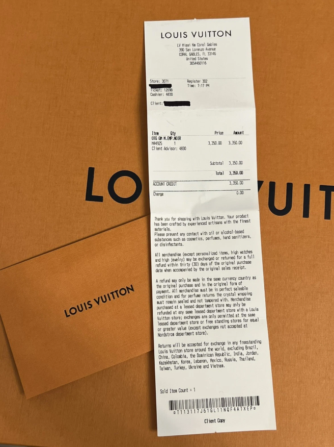 Louis Vuitton OnTheGo Tote GM Black Leather